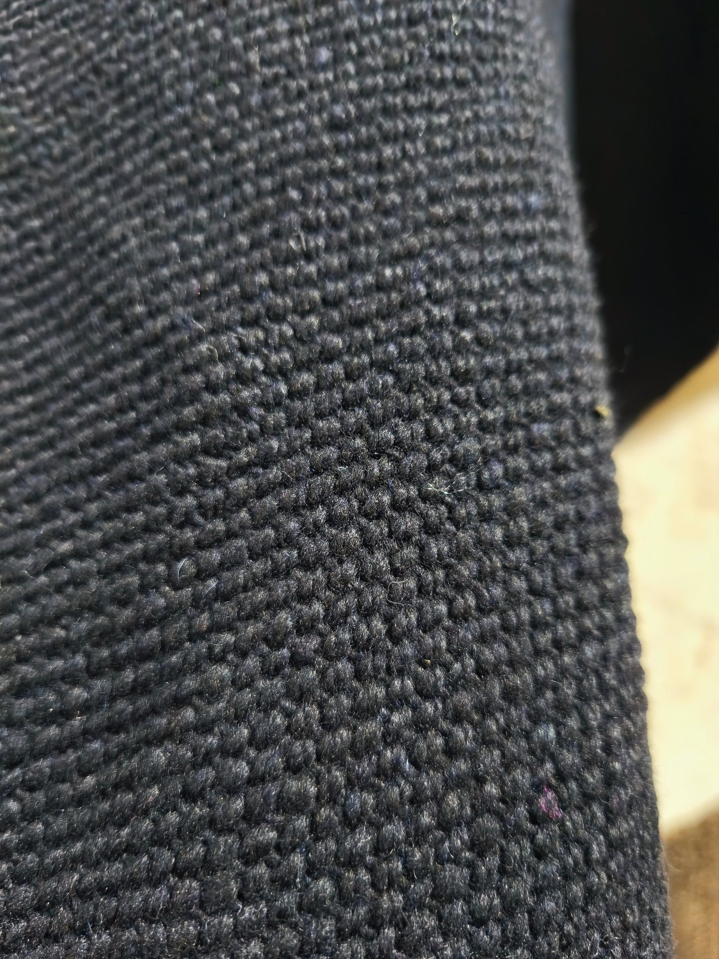Poncho negro 100% lana de oveja